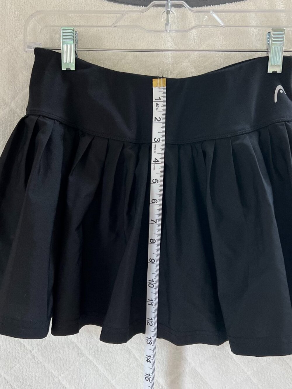 Head black tennis skirt